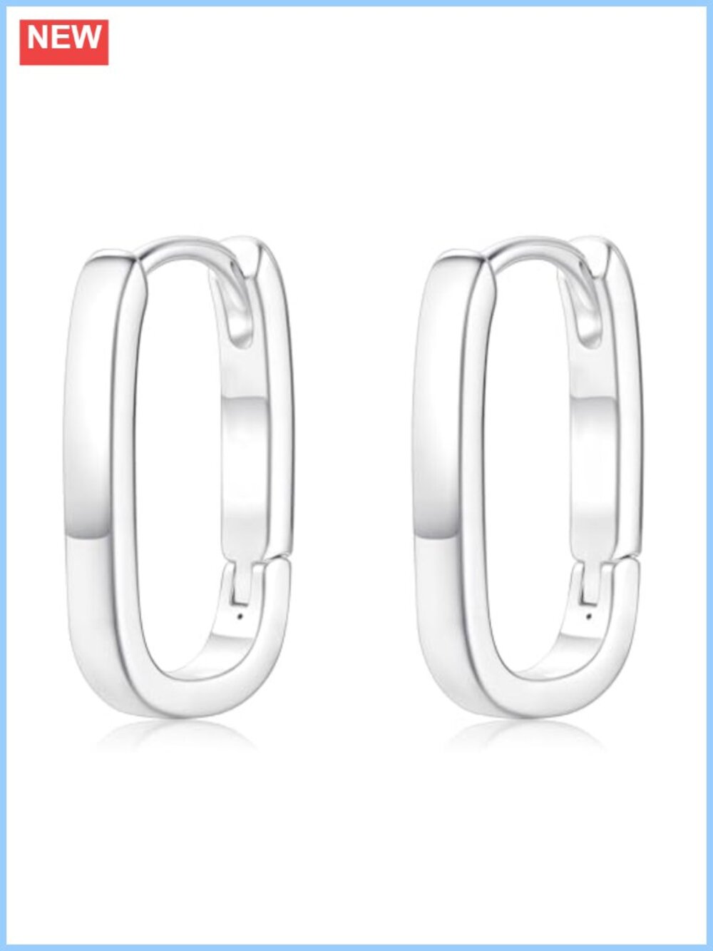 Silver Plated Chunky Huggie Hoop Earrings Hypoallergenic Dainty Thick Trendy